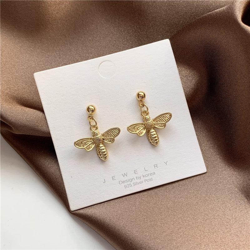 Cute Bee Dangling Drop Earring Women Girls Gifts Jewelry Accessories