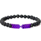 Purple Arrow Men and Women Natural Stone Bracelet Volcanic Stone Magnet Bracelet