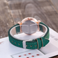 Matte belt color foundation with diamond dial quartz watch