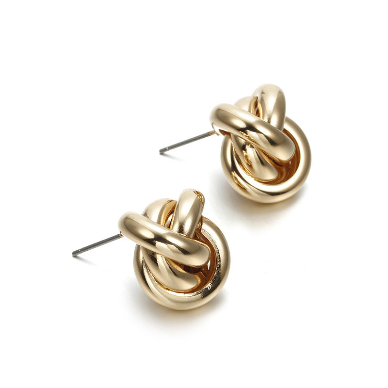 Knot Stud Earrings for Women Girls Fashion Earrings Piercing Jewelry