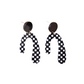Plaid Jewelry Drop Earring Modern Fashion Women Earrings Piercing Studs