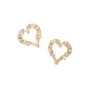 Designed Heart Stud Earrings Women Charm Stud Jewelry Birthday Holiday Gifts