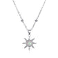 Temperament Inlaid Opal Small Beautiful Simple Clavicle Necklace