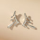 Metallic Drip Stud Earrings Female Girl Fashion Earrings Birthday Holiday Gifts