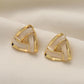 Geometric Triangle Stud Earrings Accessories Gift Women Girl Fashionable Jewelry