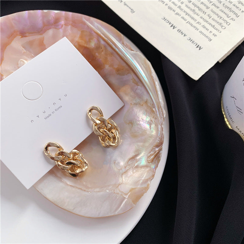 Metal Chain Dangle Earrings Cute Summer Earring Jewelry Gift for Her
