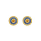 Circle Sun Stud Earrings for Girls Women Stud Jewelry Gift Accessories