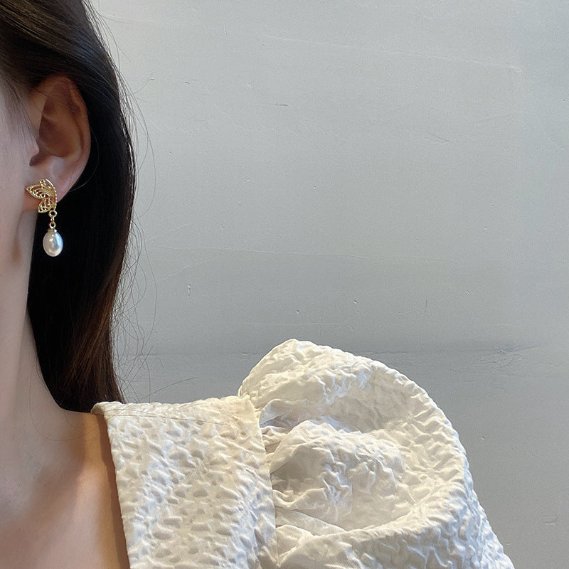 Butterfly Wings Ear Drop Earrings Dangle Women Fashion Jewelry Gift for Her