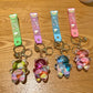 Liquid Into The Oil Bear Keychain Car Doll Bag Pendant