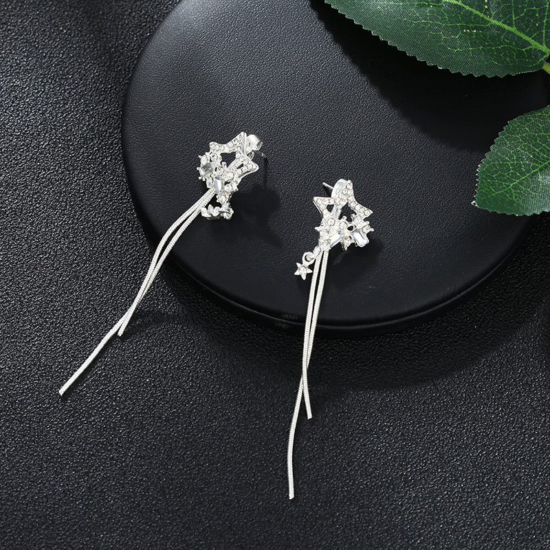 Stars Dangling Drop Earrings Women Girls Gifts Jewelry Accessories