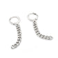 Metal Chain Hoop Dangle Fashion Earrings for Women Stylish Party Jewelry Gift