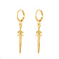 Sword Drop Earrings Cute Dangle Earrings Women Jewelry Gift for Her