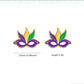 Mardi Gras Mask Wooden Stud Earrings Women Gifts Earring Cute Girls Eardrop