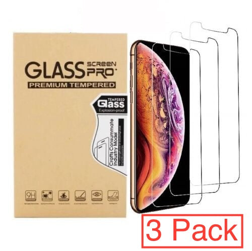 3x Screen Protector Tempered Glass for iPhone XR & iPhone 11 (6.1 inch) Display