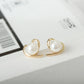Classic Exquisite Cute Love Heart Simulated Pearl Stud Earrings For Women