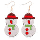 Snowman Drop Earrings Women Girl Fashion Cartoon Ear Jewelry Accessories