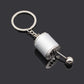 5 Colors Simulation Auto Parts Metal Keychain Speed Gearbox Pendant Keyring For