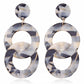 19 Styles Geometric Acrylic Irregular Hollow Circle Square Drop Earrings Modern
