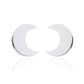 Silver-colored Moon Shape Stainless Steel Mini Stud Earring Ear Piercing Modern