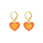29 Styles Checkerboard Heart Lock Dangle Earrings Fashion Party Girls Pendant