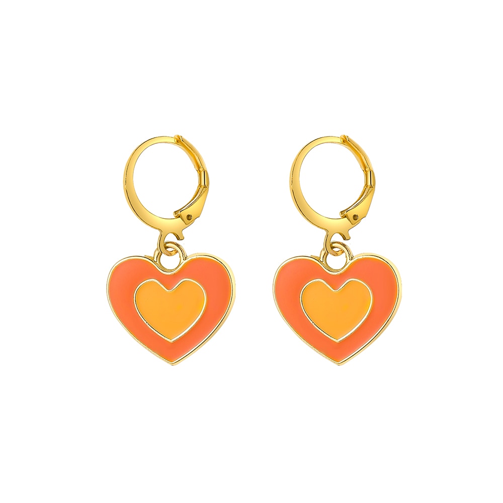 29 Styles Checkerboard Heart Lock Dangle Earrings Fashion Party Girls Pendant