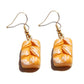 Bread Braid Handmade Resin Drop Earrings Cartoon Art Women Party Jewelry Ear