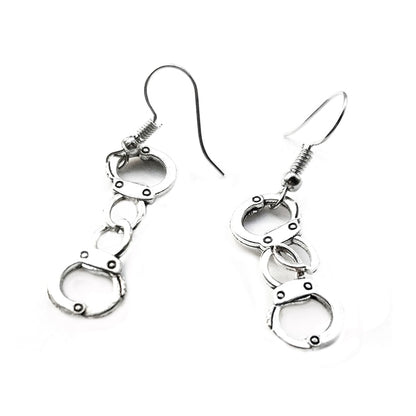 Creative Design Metal Handcuffs Drop Earrings Women Creativity Jewelry Cute