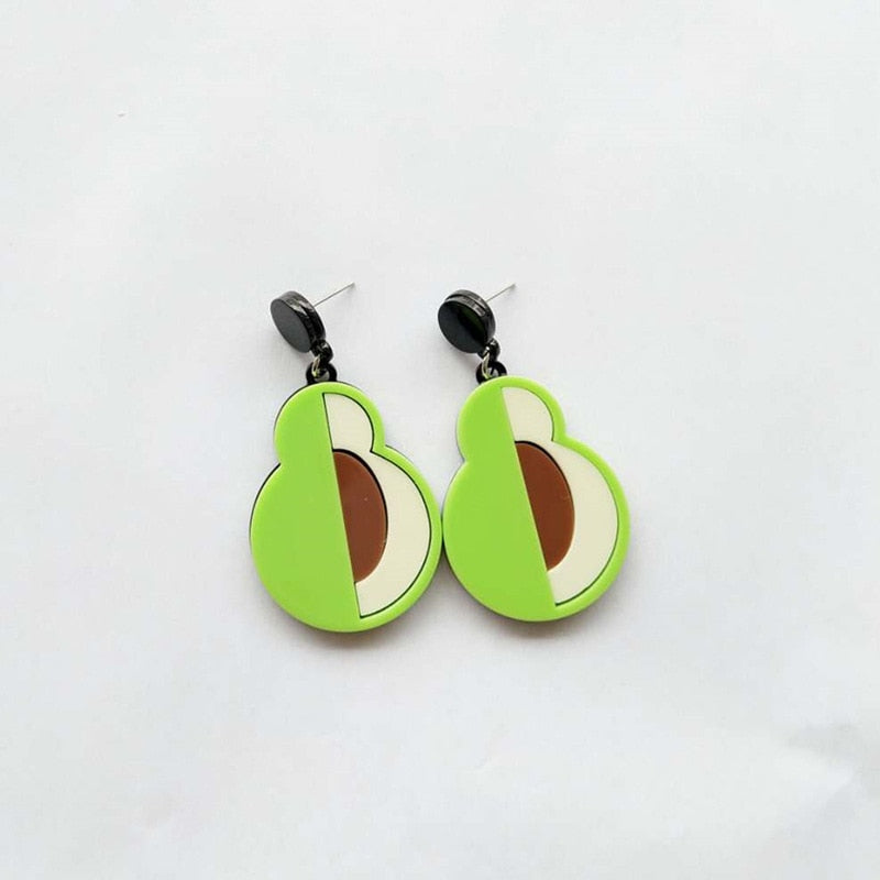 12 Styles Watermelon Lemon Strawberry Cherry Dangle Earrings Cartoon Ear