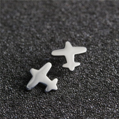 Plain Design Stainless Steel Earrings Women Jewelry Small Studs Gifts Earring