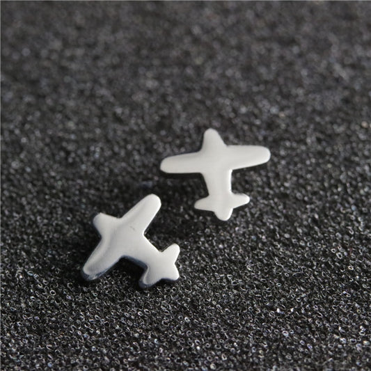 Plain Design Stainless Steel Earrings Women Jewelry Small Studs Gifts Earring