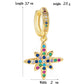 1pc Colorful Rhinestone Star Cartilage Earring Ear Piercing For Women Girl