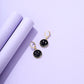 Black Smile Pendant Drop Earrings Women Girl Fashion Trendy Jewelry Accessories