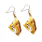 Waffle and Cream Drop Earrings Cartoon Art Women Party Jewelry Ear Fashion