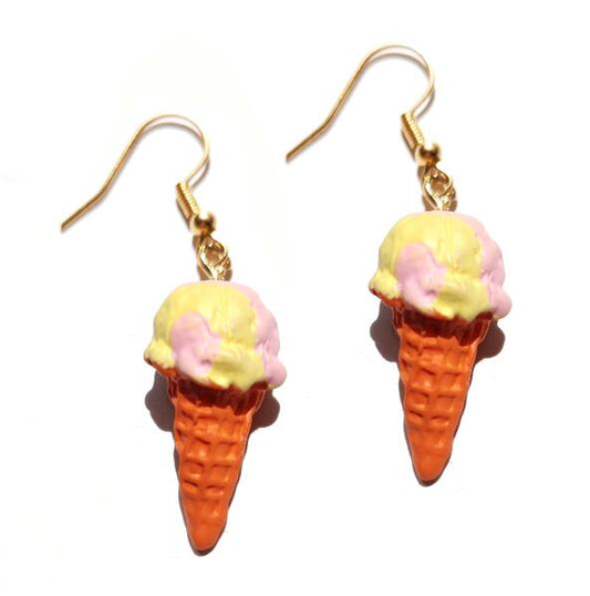 Mixed Flavor Ice Cream Drop Earrings Cartoon Art Women Party Jewelry Ear Fashion