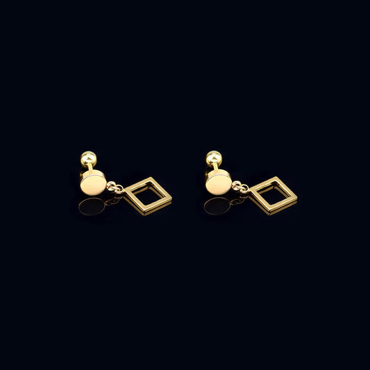 Hollow Rhombus Drop Earrings Women Gifts Earring Cute Girls Eardrop Jewelry