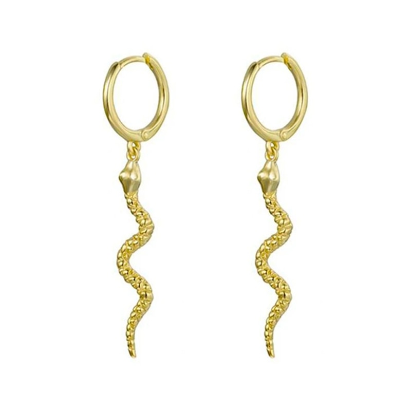 Snake Piercing Cartilage Earrings Women Girl Fashion Trendy Jewelry Accessories