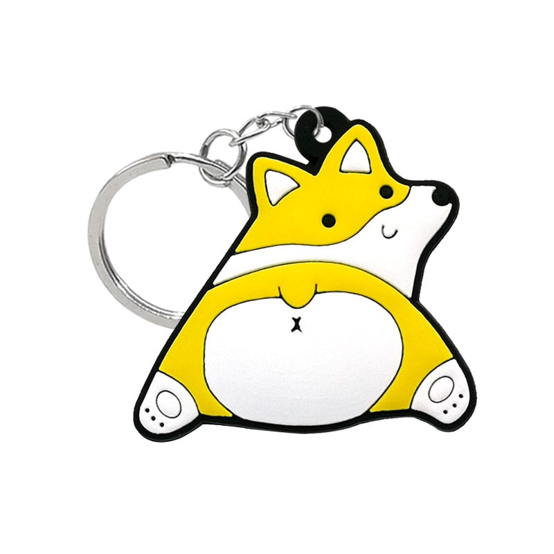 22 Styles Frog Cat Animals Design Keychain Cute Key Holder Cartoon Keyring