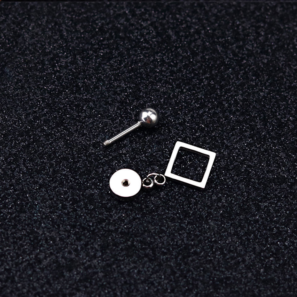 Small Square Pendant Drop Earrings Women Gifts Earring Cute Girls Eardrop