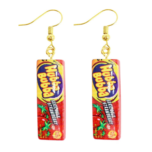 Cute Funny Gum Decor Drop Earrings Women Creativity Jewelry Cute Earring Girls