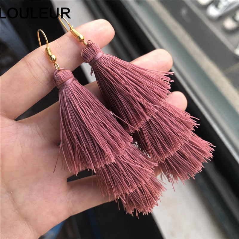 22 Styles Layered Bohemian Tassel Dangle Earrings Women Fashion Modern