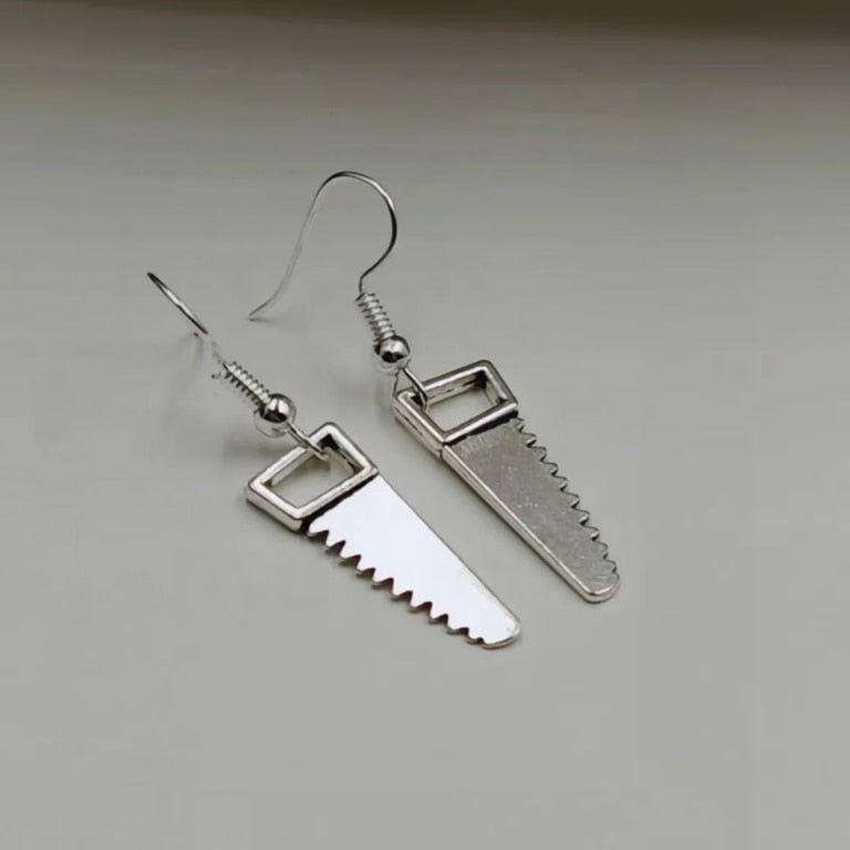 Metal Saw Drop Earrings Women Party Wedding Jewelry Dangle Gifts Earrings