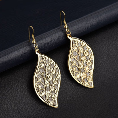 Flower Field Pattern Dangle Earrings Fashion Party Girls Pendant Earrings Women