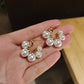 Mixed Sized Pearl Drop Earrings Women Party Wedding Jewelry Dangle Gifts