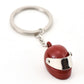 4 Colors Simulation Motorcycle Helmet Keychains Exquisite Keyring Charms Gift