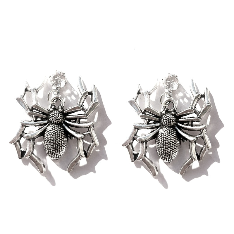 Handmade Spider Metal Drop Earrings Women Travel Fashion Cartoon Earrings