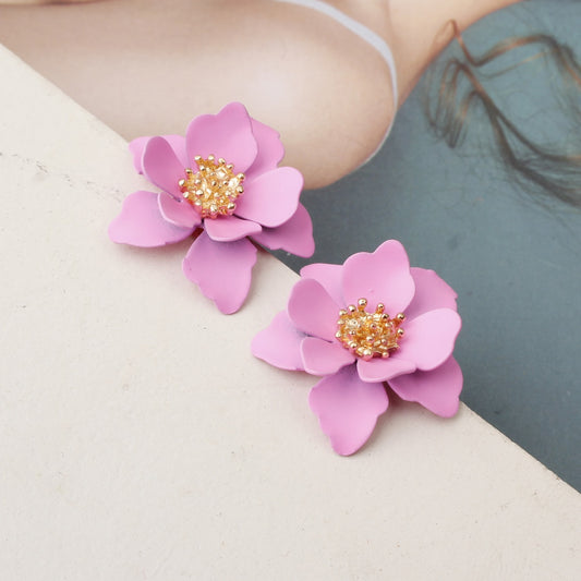 6 Colors Small Flower Stud Earrings Women Gifts Earring Cute Girls Eardrop