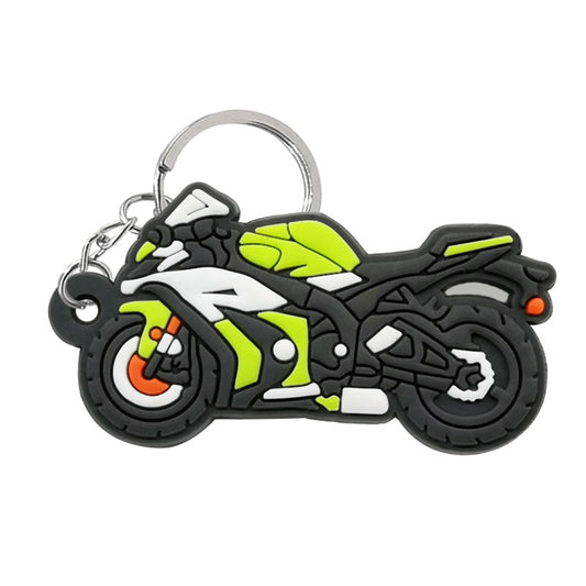 Motocycle PVC Keyring Cute Cartoon Style Keychains Bag Car Pendant Jewelry Gift