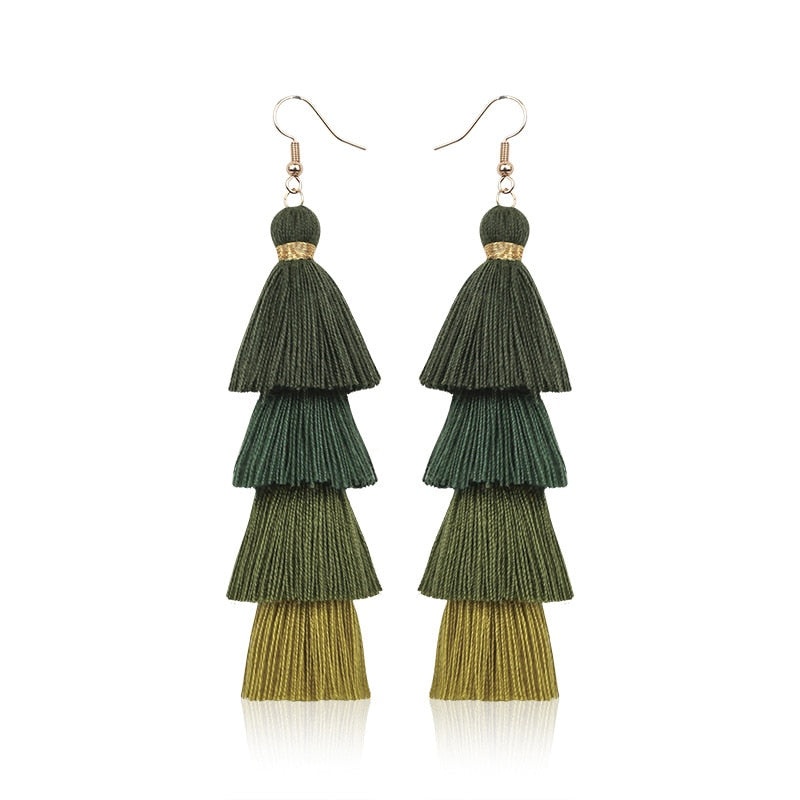 22 Styles Layered Bohemian Tassel Dangle Earrings Women Fashion Modern