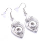 21 Styles Snap Buttons Dangle Drop Earrings for Fashion Stylish Jewelry Drop