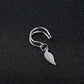 Feather Ear Cuff Stud Earrings Women Fashion Jewelry Party Wedding Earrings Gift
